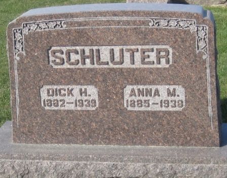 SCHLUTER, ANNA M. - Cedar County, Iowa | ANNA M. SCHLUTER 