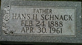 SCHNACK, HANS HENRICK - Cedar County, Iowa | HANS HENRICK SCHNACK 