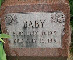 SCHNACK, INFANT SON - Cedar County, Iowa | INFANT SON SCHNACK 