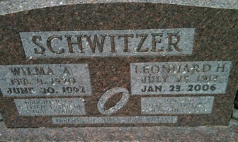 SCHWITZER, WILMA A. - Cedar County, Iowa | WILMA A. SCHWITZER 