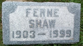 AYRES SHAW, FERNE E. - Cedar County, Iowa | FERNE E. AYRES SHAW 