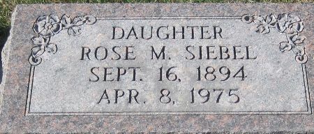 SIEBEL, ROSE M. - Cedar County, Iowa | ROSE M. SIEBEL 