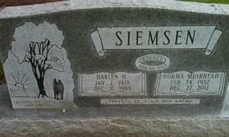 MUIRHEAD SIEMSEN, NORMA JEAN - Cedar County, Iowa | NORMA JEAN MUIRHEAD SIEMSEN 