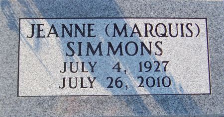 MARQUIS SIMMONS, JEANNE - Cedar County, Iowa | JEANNE MARQUIS SIMMONS 