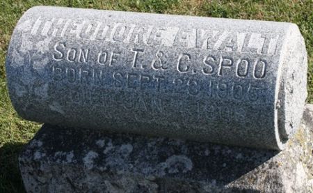 SPOO, THEODORE EWALT - Cedar County, Iowa | THEODORE EWALT SPOO 