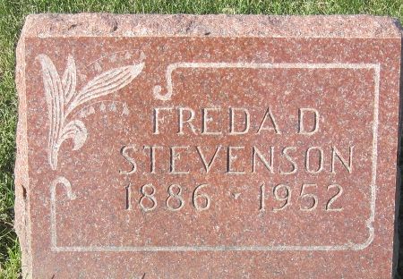 STEVENSON, FREDA D. - Cedar County, Iowa | FREDA D. STEVENSON 