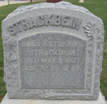 STRACKBEIN, ANNA KATHERINE - Cedar County, Iowa | ANNA KATHERINE STRACKBEIN 