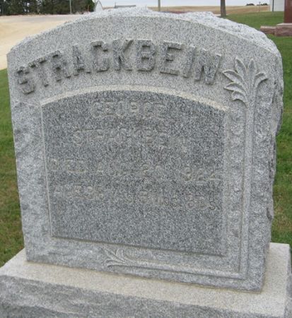 STRACKBEIN, GEORGE - Cedar County, Iowa | GEORGE STRACKBEIN 