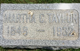 TAYLOR, MARTHA CORNELIA - Cedar County, Iowa | MARTHA CORNELIA TAYLOR 