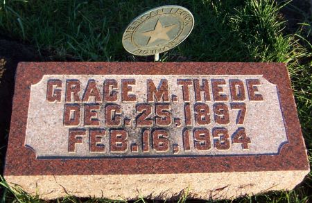 THEDE, GRACE M. - Cedar County, Iowa | GRACE M. THEDE 