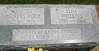 VOELKERS KOCH, DOROTHY ANNE - Cedar County, Iowa | DOROTHY ANNE VOELKERS KOCH 