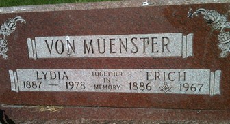 VON MUENSTER, LYDIA - Cedar County, Iowa | LYDIA VON MUENSTER 