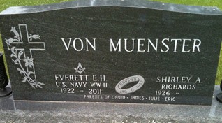 VON MUENSTER, EVERETT E. H. - Cedar County, Iowa | EVERETT E. H. VON MUENSTER 