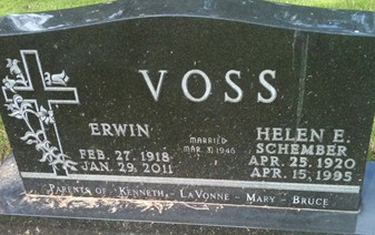 VOSS, HELEN E. - Cedar County, Iowa | HELEN E. VOSS 