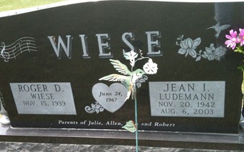 LUDEMANN WIESE, JEAN IRENE - Cedar County, Iowa | JEAN IRENE LUDEMANN WIESE 