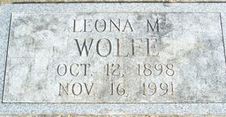WOLFE, LEONA M. - Cedar County, Iowa | LEONA M. WOLFE 