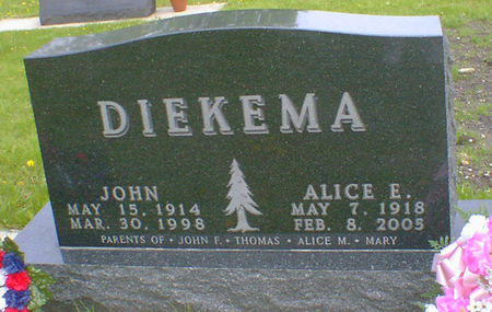 CHUMBLEY DIEKEMA, ALICE E. - Cerro Gordo County, Iowa | ALICE E. CHUMBLEY DIEKEMA 