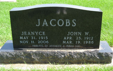 LAMBERT JACOBS, JEANYCE - Cerro Gordo County, Iowa | JEANYCE LAMBERT JACOBS 