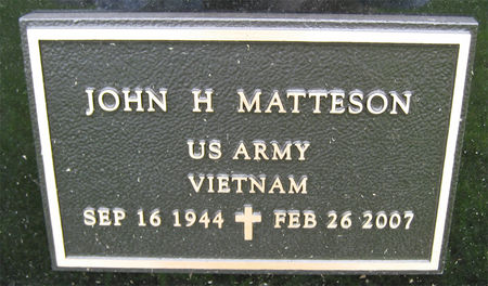 MATTESON, JOHN HENDLEY - Cerro Gordo County, Iowa | JOHN HENDLEY MATTESON 