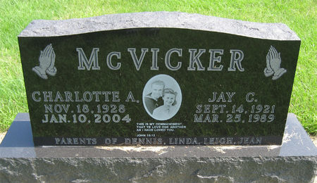 MCVICKER, CHARLOTTE A. - Cerro Gordo County, Iowa | CHARLOTTE A. MCVICKER 