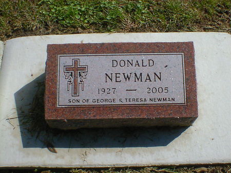 NEWMAN, DONALD THOMAS - Cerro Gordo County, Iowa | DONALD THOMAS NEWMAN 