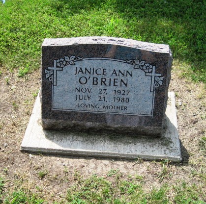 O'BRIEN, JANICE ANN - Cerro Gordo County, Iowa | JANICE ANN O'BRIEN 