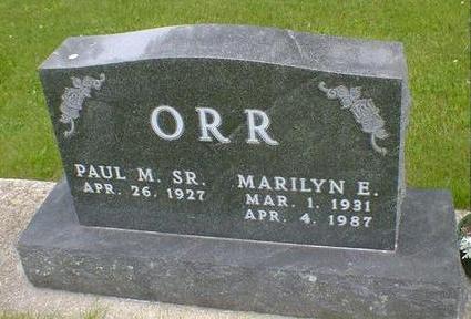 ORR, PAUL M. SR. - Cerro Gordo County, Iowa | PAUL M. SR. ORR 