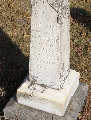 LANE, ANN JANE - Cherokee County, Iowa | ANN JANE LANE 