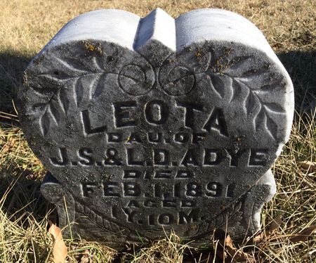 ADYE, LEOTA - Clarke County, Iowa | LEOTA ADYE 