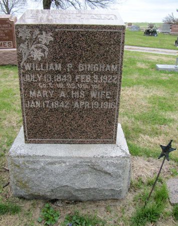 BINGHAM, MARY A - Clarke County, Iowa | MARY A BINGHAM 