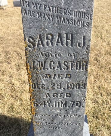 CASTOR, SARAH JANE - Clarke County, Iowa | SARAH JANE CASTOR 