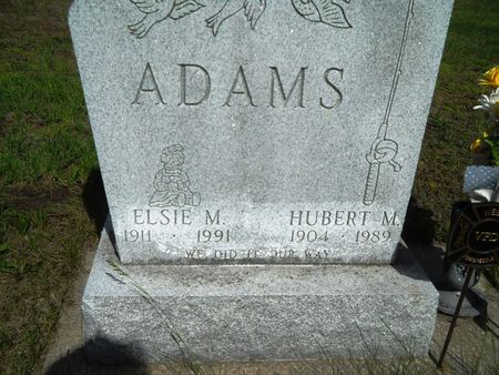 ADAMS, HUBERT M. - Clay County, Iowa | HUBERT M. ADAMS 