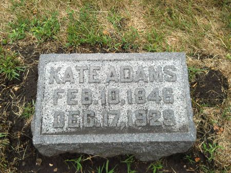 ADAMS, KATE - Clay County, Iowa | KATE ADAMS 