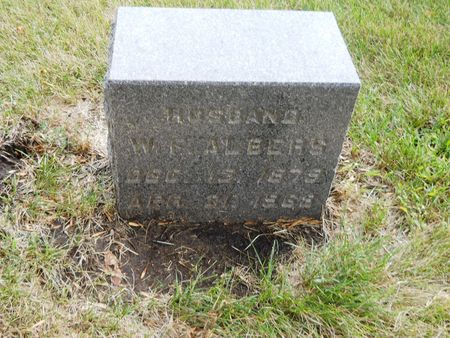 ALBERS, W. F. - Clay County, Iowa | W. F. ALBERS 