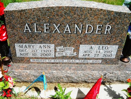 ALEXANDER, A. LEO - Clay County, Iowa | A. LEO ALEXANDER 