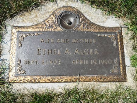 ALGER, ETHEL A. - Clay County, Iowa | ETHEL A. ALGER 