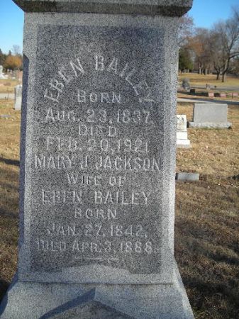 JACKSON BAILEY, MARY J. - Clay County, Iowa | MARY J. JACKSON BAILEY 