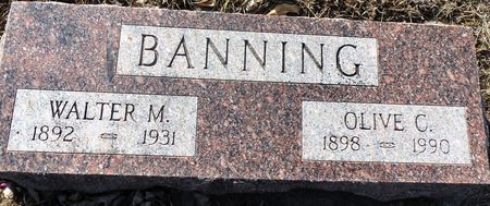 BANNING, WALTER M. - Clay County, Iowa | WALTER M. BANNING 