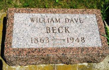 BECK, WILLIAM DAVE - Clay County, Iowa | WILLIAM DAVE BECK 