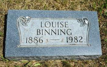 BINNING, LOUISE - Clay County, Iowa | LOUISE BINNING 