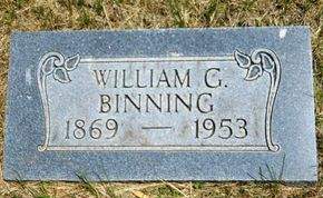 BINNING, WILLIAM G. - Clay County, Iowa | WILLIAM G. BINNING 