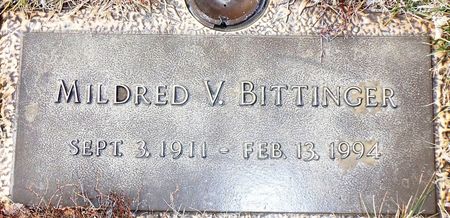 BITTINGER, MILDRED V. - Clay County, Iowa | MILDRED V. BITTINGER 