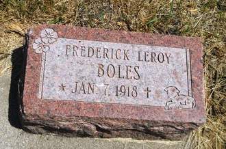 BOLES, FREDERICK LEROY - Clay County, Iowa | FREDERICK LEROY BOLES 