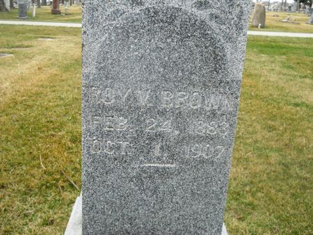 BROWN, ROY V. - Clay County, Iowa | ROY V. BROWN 