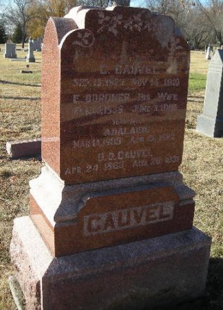 BORDNER CAUVEL, ELIZABETH - Clay County, Iowa | ELIZABETH BORDNER CAUVEL 