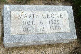CRONE, MARIE - Clay County, Iowa | MARIE CRONE 
