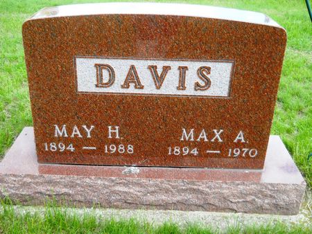 DAVIS, MAY H. - Clay County, Iowa | MAY H. DAVIS 