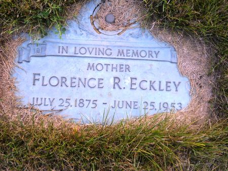 ECKLEY, FLORENCE R. - Clay County, Iowa | FLORENCE R. ECKLEY 