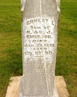 EMERSON, ERNEST L. - Clay County, Iowa | ERNEST L. EMERSON 