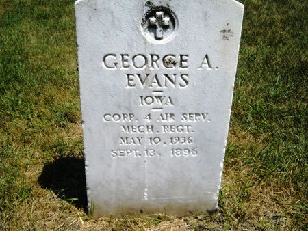 EVANS, GEORGE A. - Clay County, Iowa | GEORGE A. EVANS 